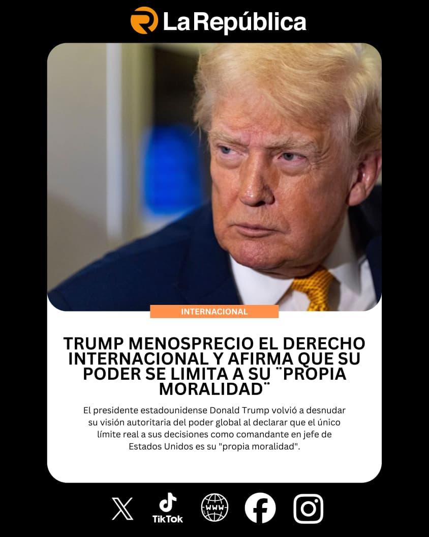 El presidente estadounidense Donald Trump volvió a desnudar su visión autoritaria del poder global al declarar que el único límite real a su - Cover Image